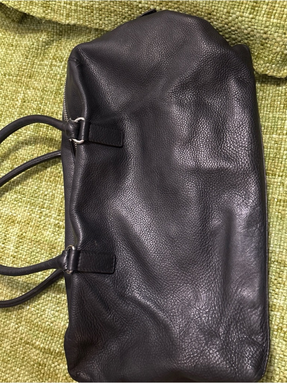 Michael Kors Black Pebbled Leather Shoulder Bag with Silver Hardware - Picture 5 of 6